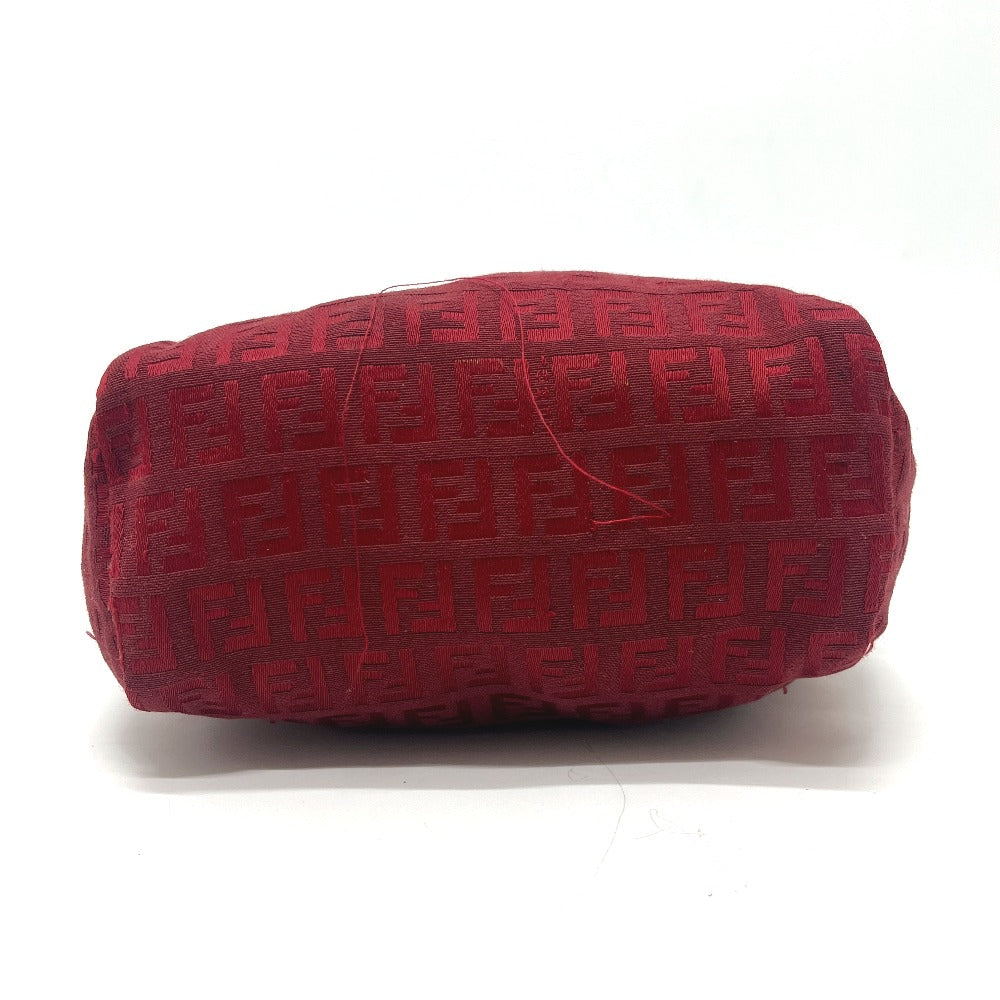 FENDI Zucca Pattern Mini Bag Handbag Logo Vintage Canvas Women's Red