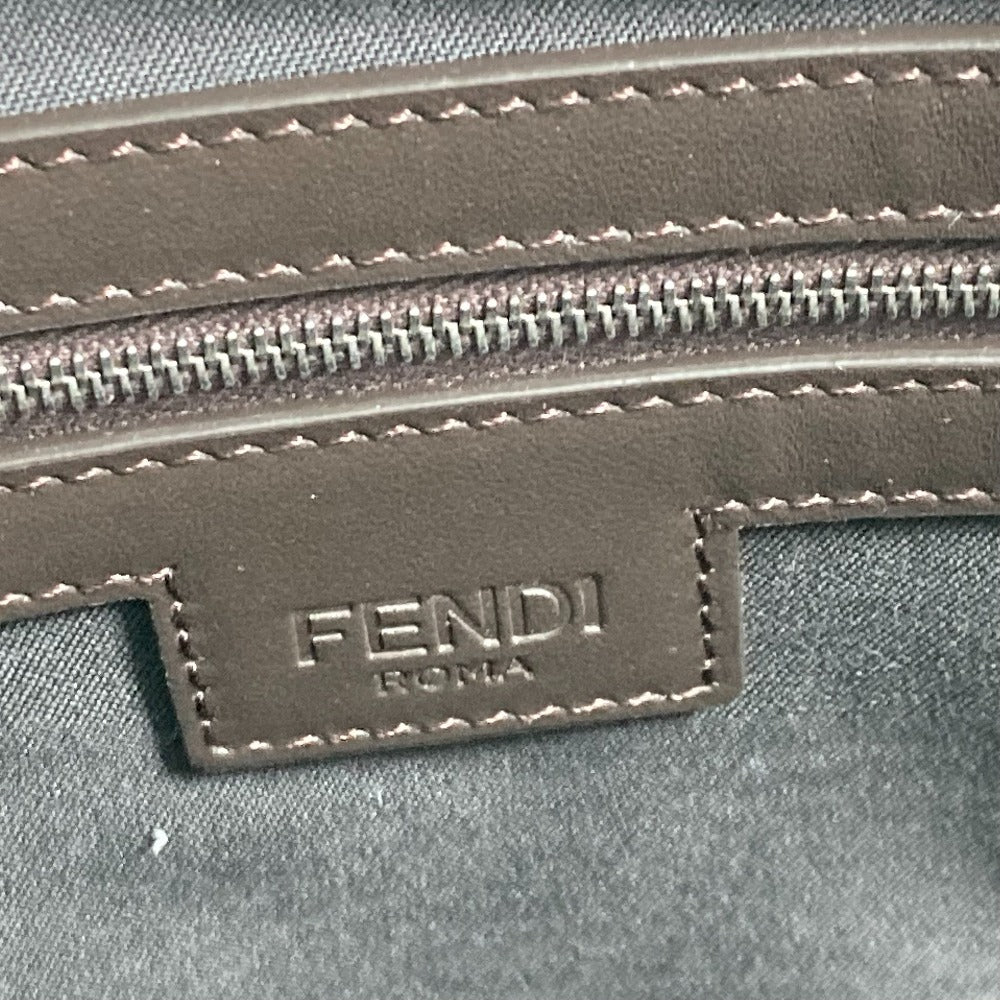 FENDI 7VA390 Zucca Crossbody Shopping Bag, 2-Way Shoulder Bag, Handbag, Tote Bag, Canvas/Leather, Men's, Brown