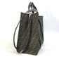FENDI 7VA390 Zucca Crossbody Shopping Bag, 2-Way Shoulder Bag, Handbag, Tote Bag, Canvas/Leather, Men's, Brown