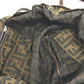 FENDI Zucca Pattern Bag Logo Metal Handbag All Over Pattern Shoulder Tote Bag Canvas/Leather Women's Brown
