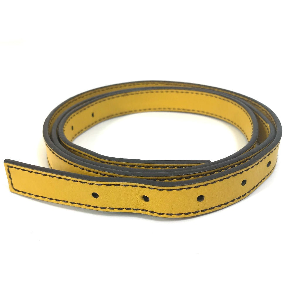 FENDI 8BR600 FF マンマバケット カバン ショルダーバッグ 2WAYバッグ ハンドバッグ レザー レディース イエロー - brandshop-reference