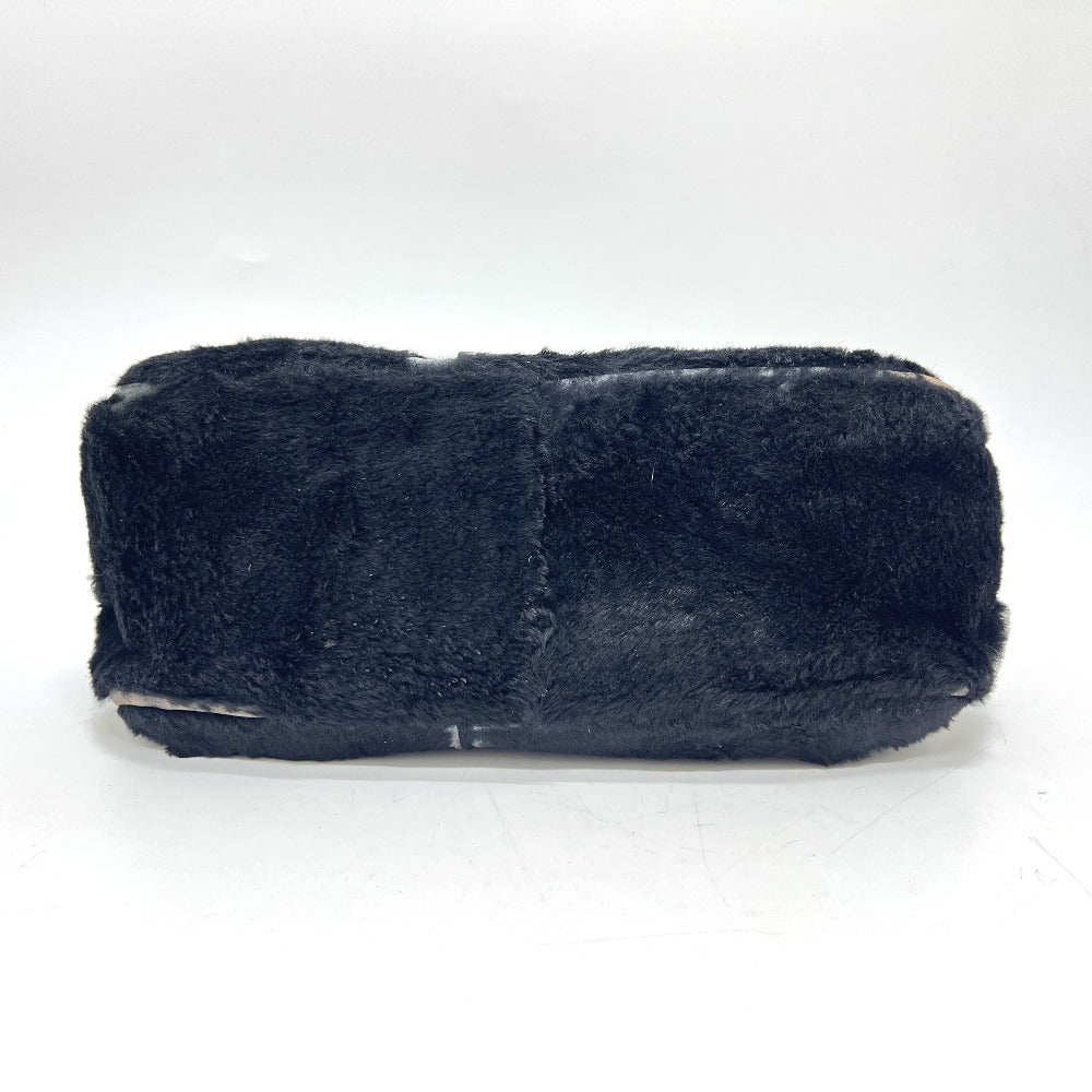 FENDI マンマバケット カバン バッグ 肩掛け ハンドバッグ ファー レディース ブラック - brandshop-reference