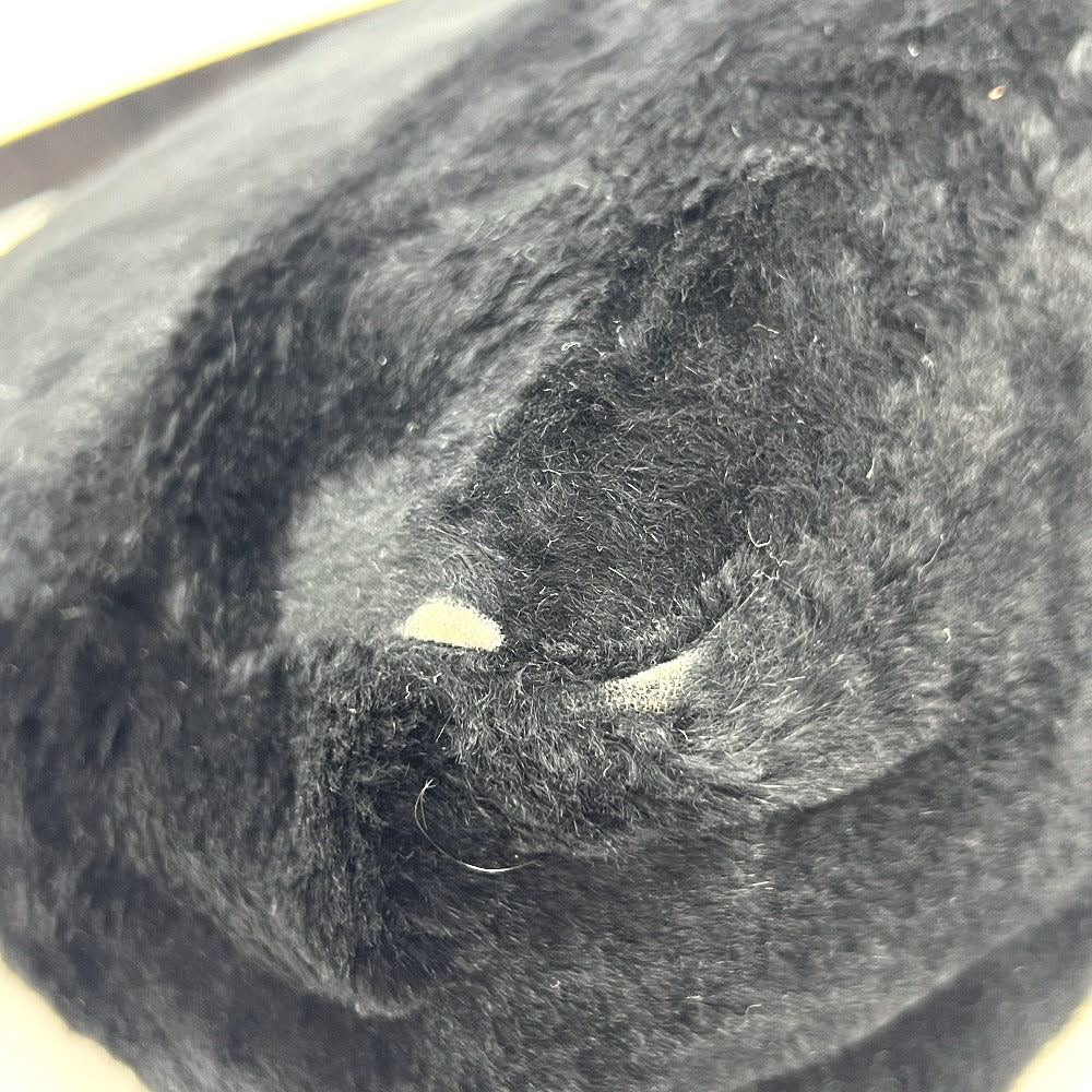 FENDI マンマバケット カバン バッグ 肩掛け ハンドバッグ ファー レディース ブラック - brandshop-reference