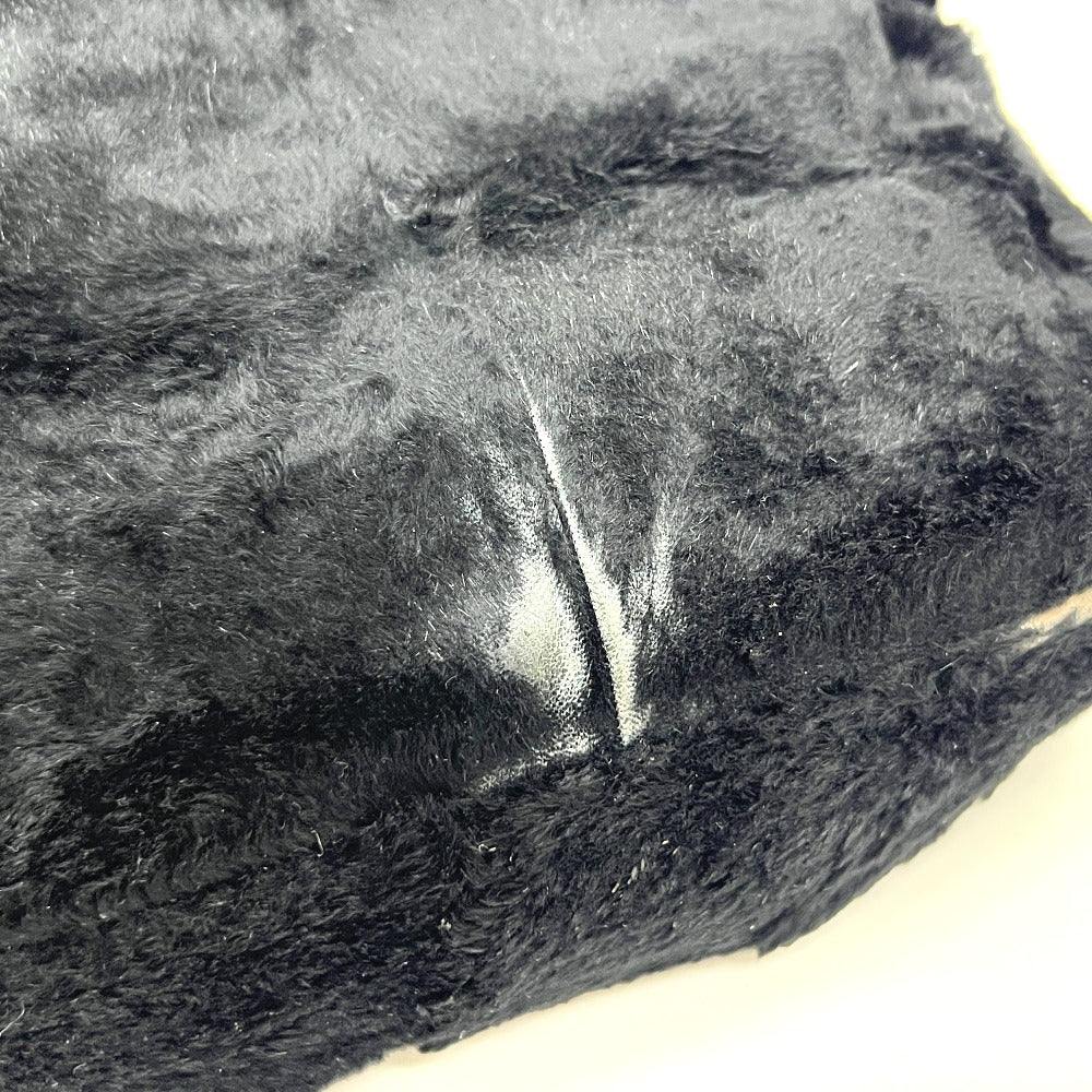 FENDI マンマバケット カバン バッグ 肩掛け ハンドバッグ ファー レディース ブラック - brandshop-reference