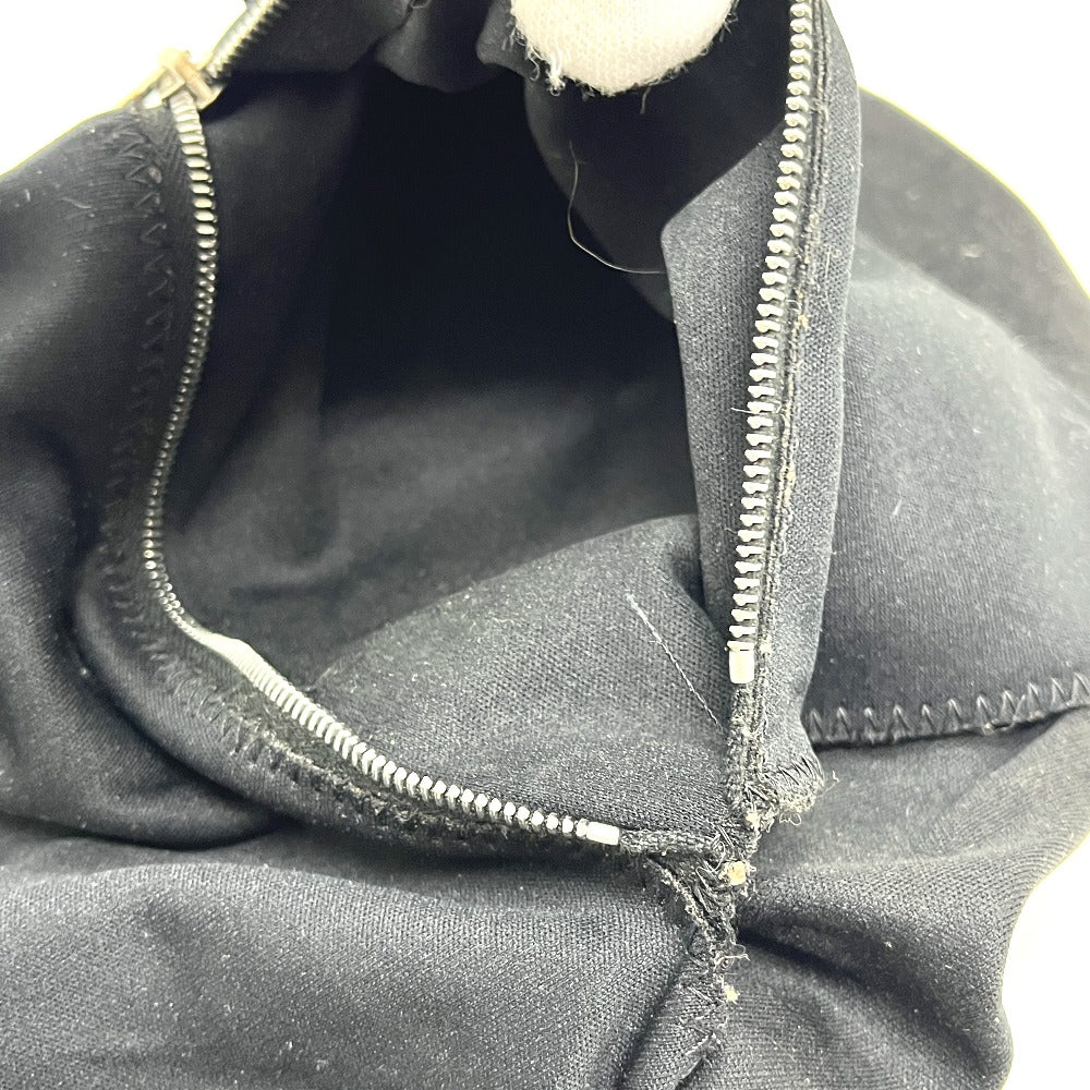 FENDI FFロゴ マンマバケット 肩掛け カバン フラップ バッグ ハンドバッグ ナイロン レディース ブラック