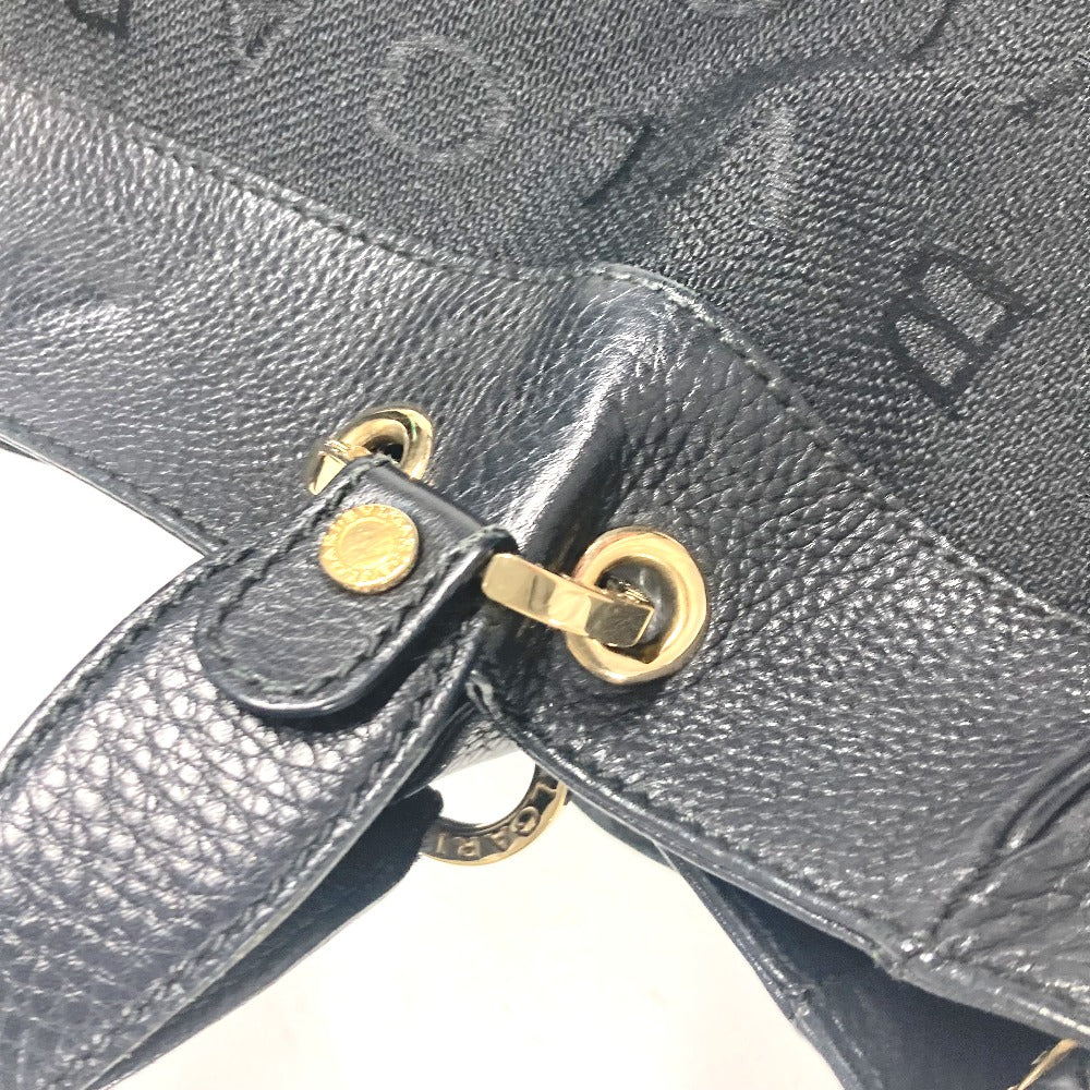 BVLGARI ブルガリブルガリ ロゴマニア カバン 肩掛け ショルダーバッグ トートバッグ キャンバス/レザー レディース ブラック - brandshop-reference