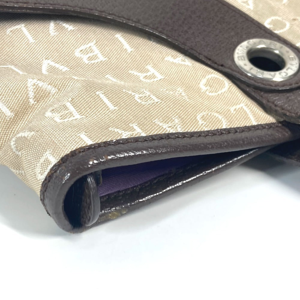 BVLGARI ロゴマニア カバン ショルダーバッグ 肩掛け トートバッグ キャンバス/レザー レディース ベージュ - brandshop-reference