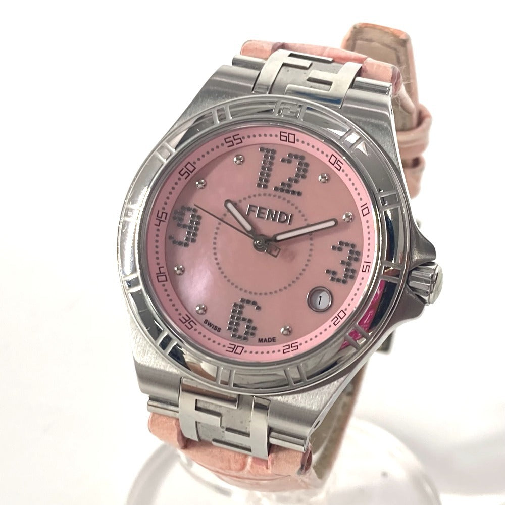 FENDI 4600M ハイスピード ウォッチ レディースウォッチ 腕時計 レザー レディース ピンク - brandshop-reference