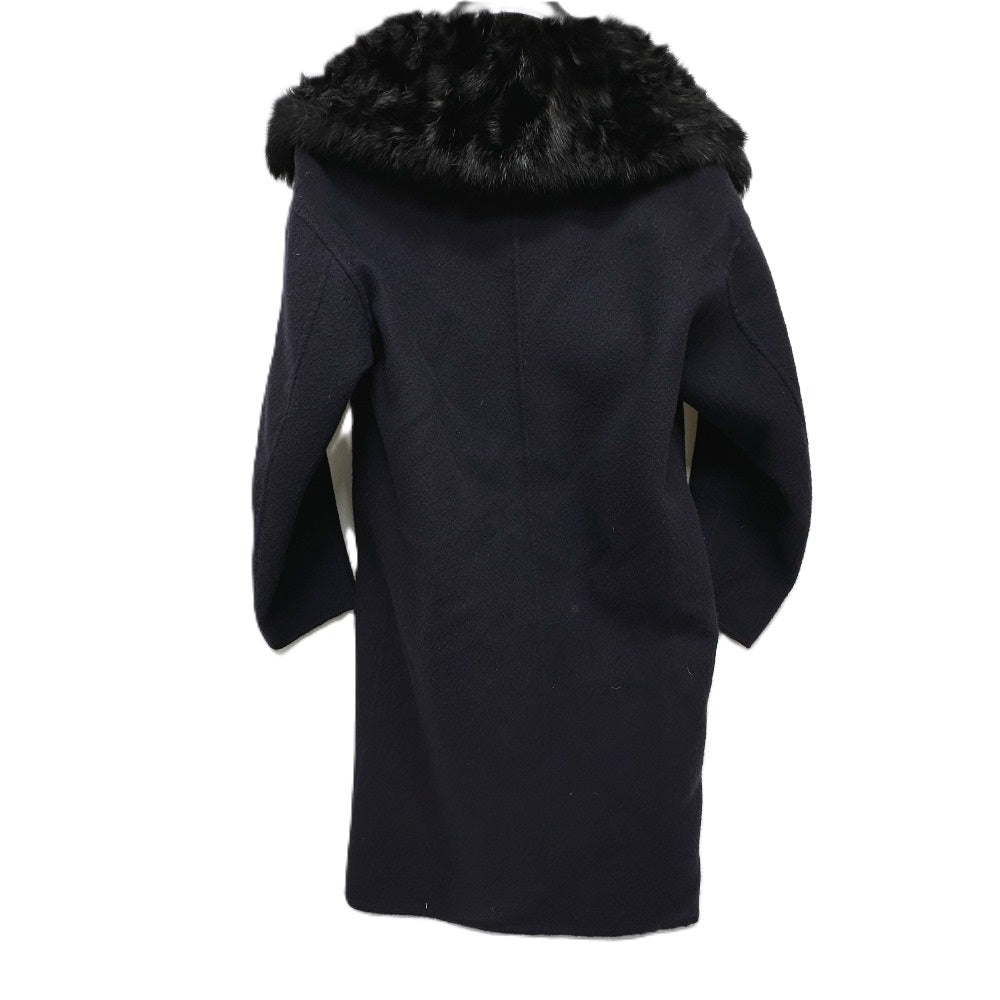FENDI Women's Apparel Cashmere Fur Coat Black