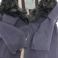 FENDI Women's Apparel Cashmere Fur Coat Black