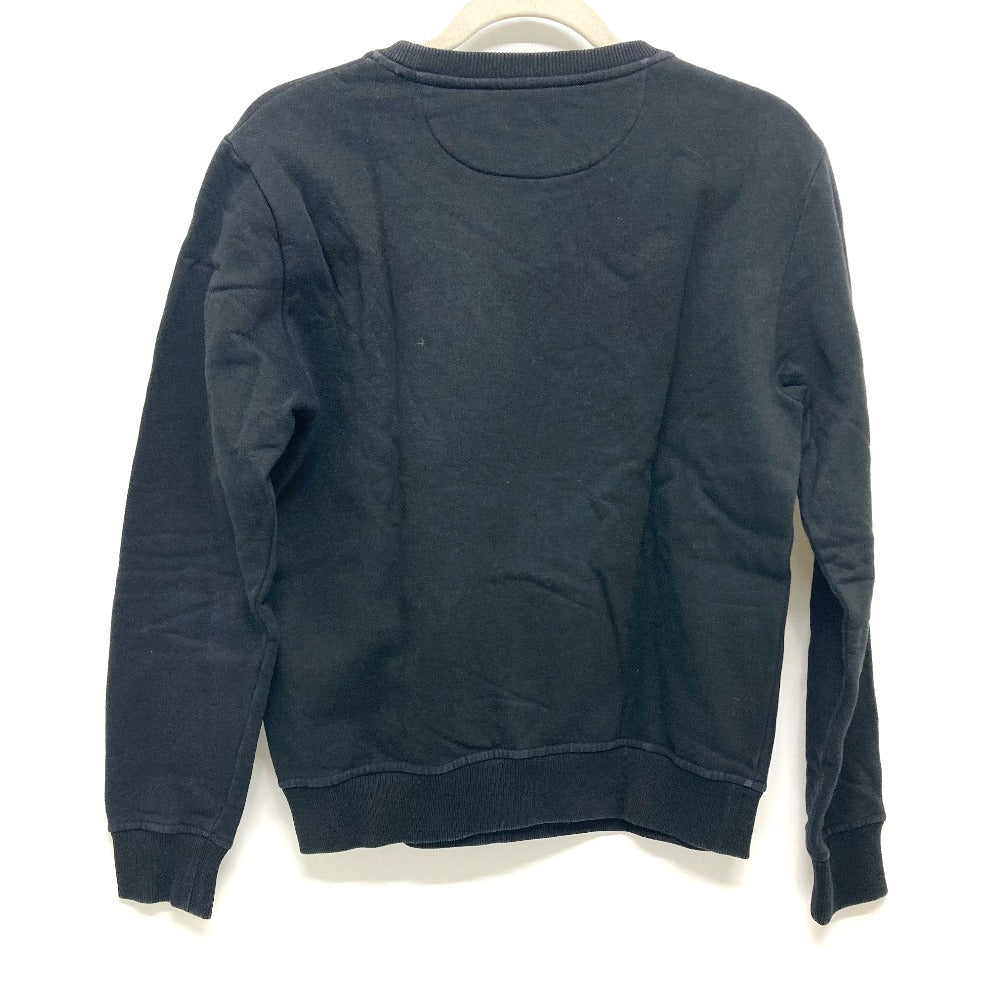FENDI FY0944 Sequin Logo Patch Sweatshirt, Cotton, Women's, Black