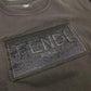 FENDI FY0944 Sequin Logo Patch Sweatshirt, Cotton, Women's, Black