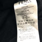 FENDI FY0944 Sequin Logo Patch Sweatshirt, Cotton, Women's, Black