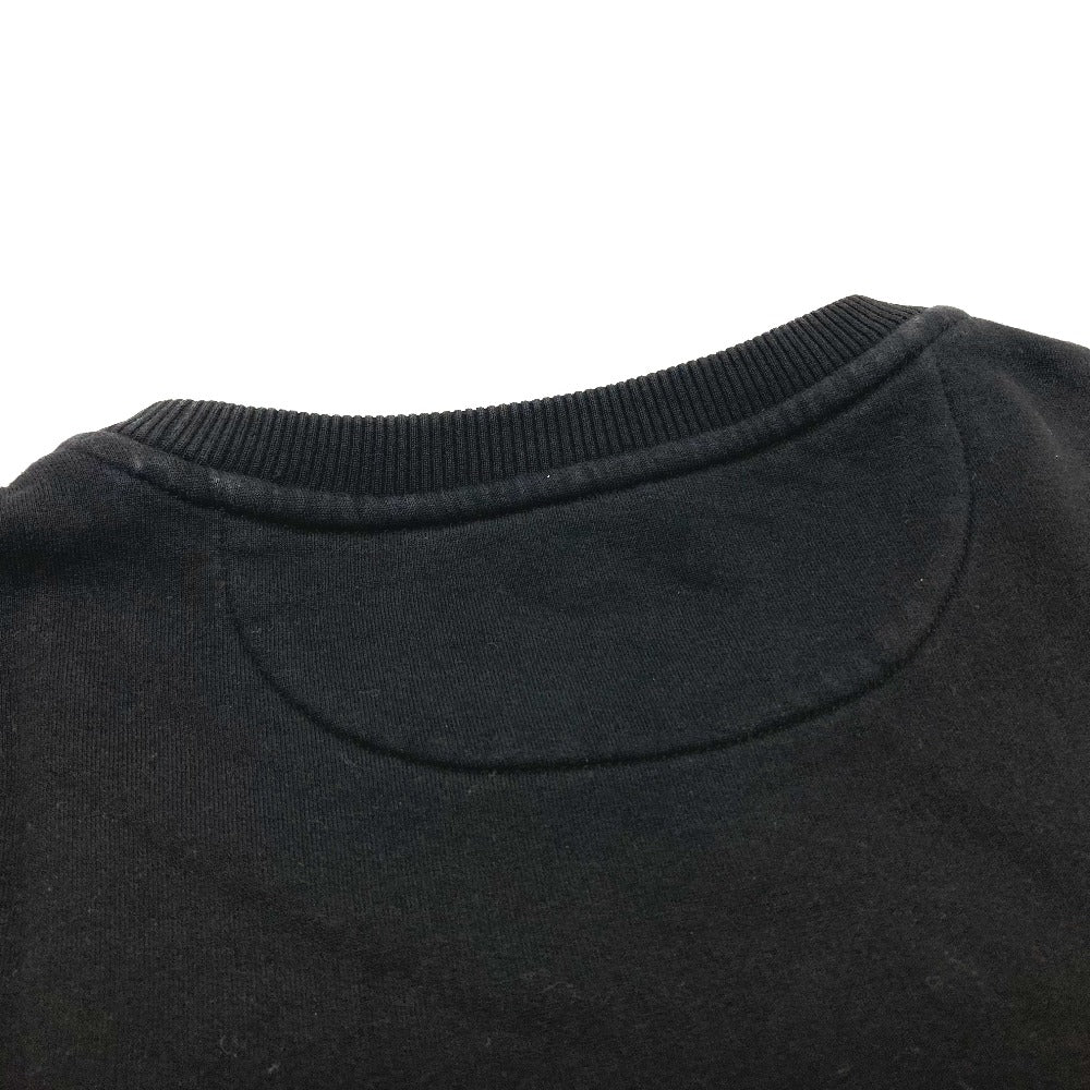 FENDI FY0944 Sequin Logo Patch Sweatshirt, Cotton, Women's, Black