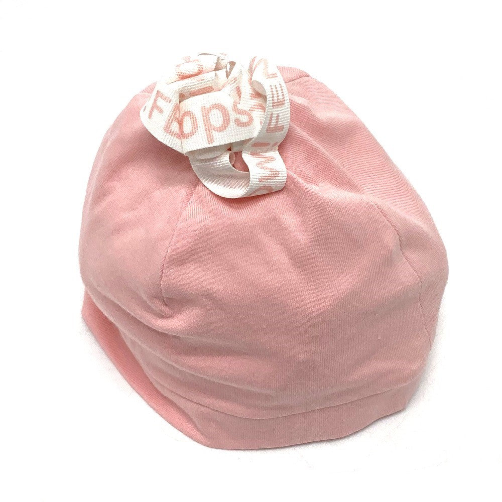 FENDI Kids Striped Baby Romper, Bib, and Hat Set, Cotton, Pink