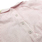 FENDI Kids Striped Baby Romper, Bib, and Hat Set, Cotton, Pink