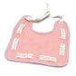 FENDI Kids Striped Baby Romper, Bib, and Hat Set, Cotton, Pink