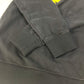FENDI FS7034 Logo Stone Detail Long Sleeve Cotton Sweatshirt for Men, Black