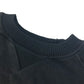 FENDI FS7034 Logo Stone Detail Long Sleeve Cotton Sweatshirt for Men, Black