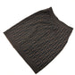 FENDI Zucca wool skirt, women's, brown