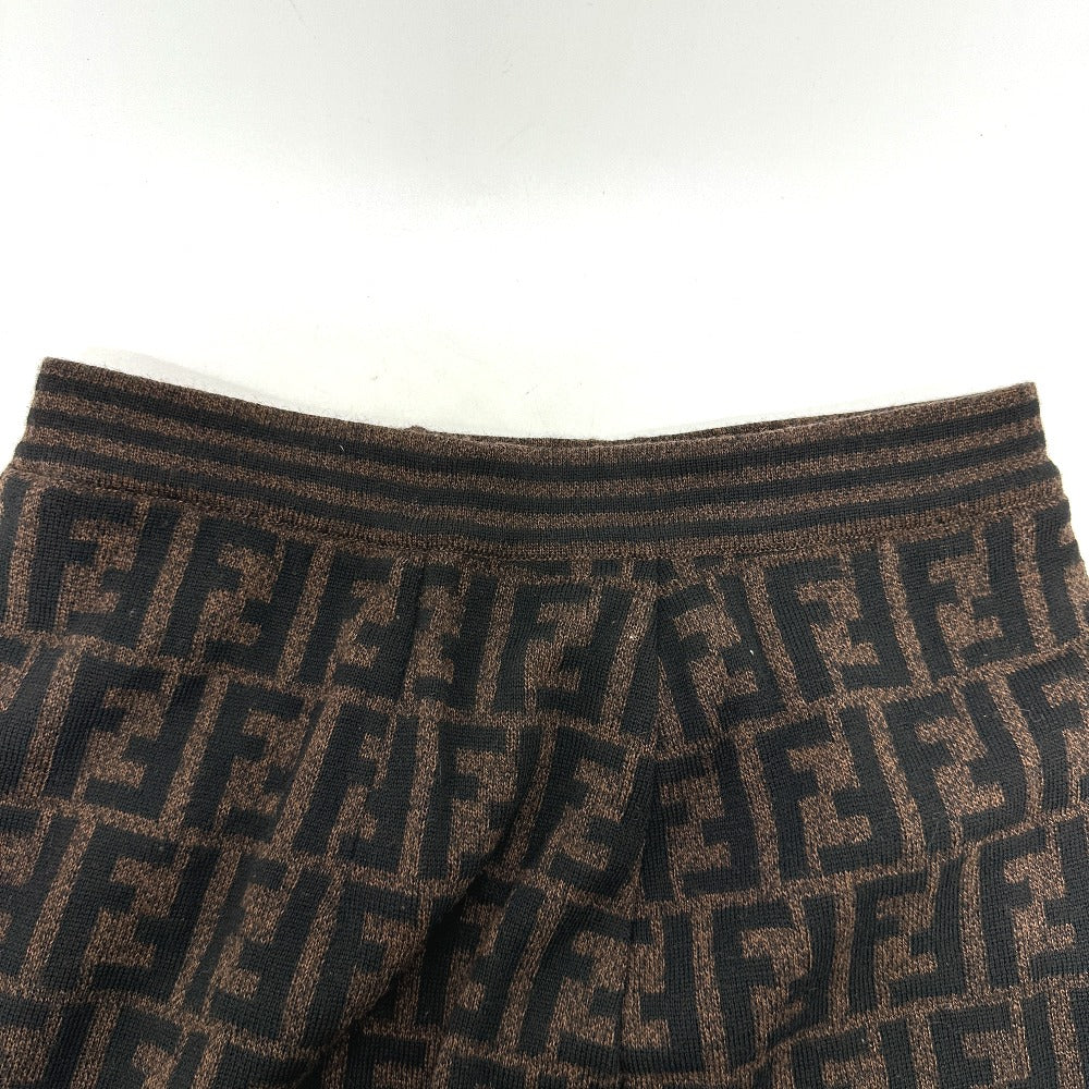 FENDI Zucca wool skirt, women's, brown