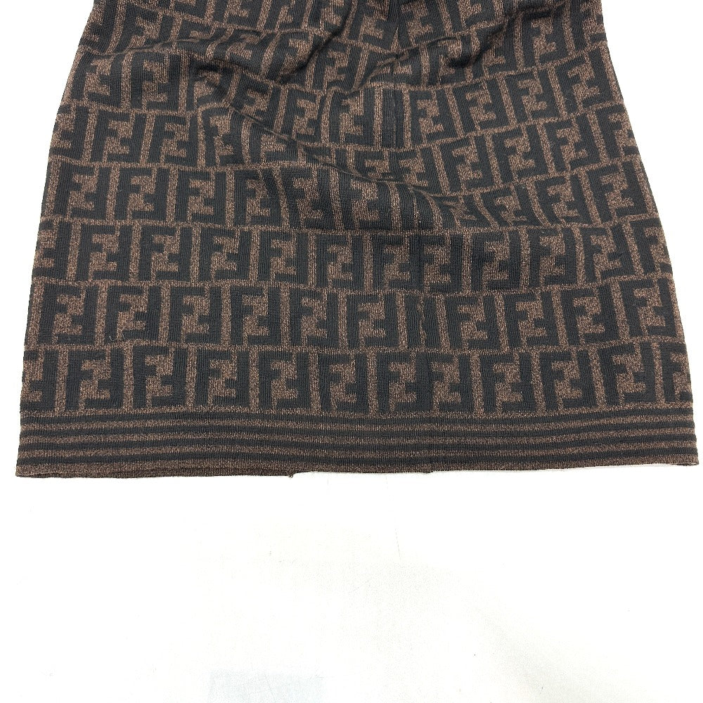 FENDI Zucca wool skirt, women's, brown
