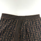 FENDI Zucca wool skirt, women's, brown
