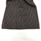 FENDI Zucca wool skirt, women's, brown