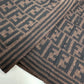 FENDI Zucca wool skirt, women's, brown