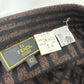 FENDI Zucca wool skirt, women's, brown
