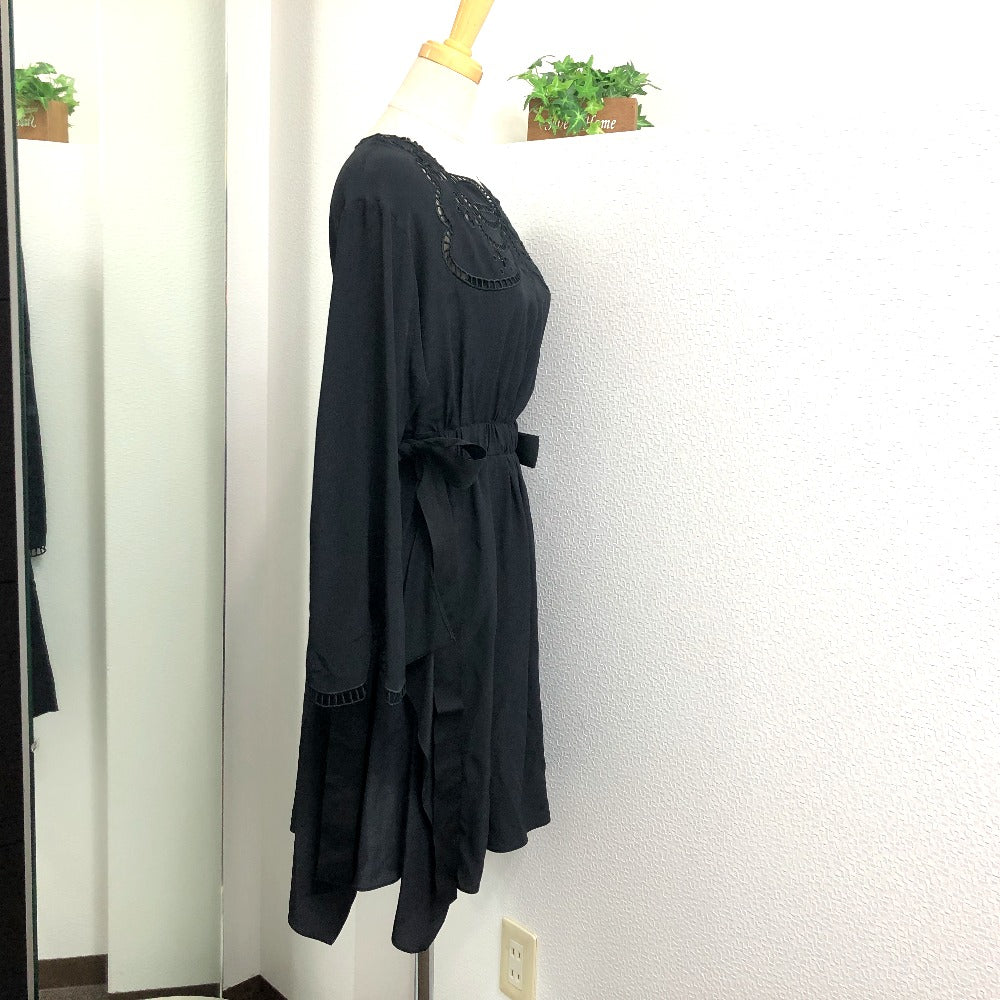 FENDI FD9361 レース アパレル ワンピース スカート ワンピース シルク レディース ブラック
