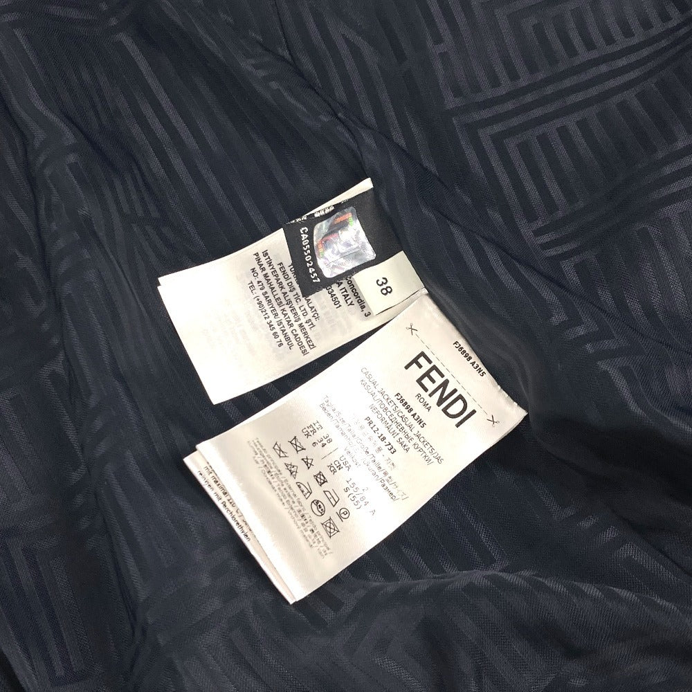 FENDI FJ6898 チェック ロゴ ポンチョ アパレル 長袖 アウター ジャンバー ジャケット ポリエステル レディース レッド - brandshop-reference