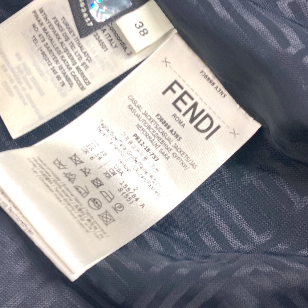 FENDI FJ6898 チェック ロゴ ポンチョ アパレル 長袖 アウター ジャンバー ジャケット ポリエステル レディース レッド - brandshop-reference