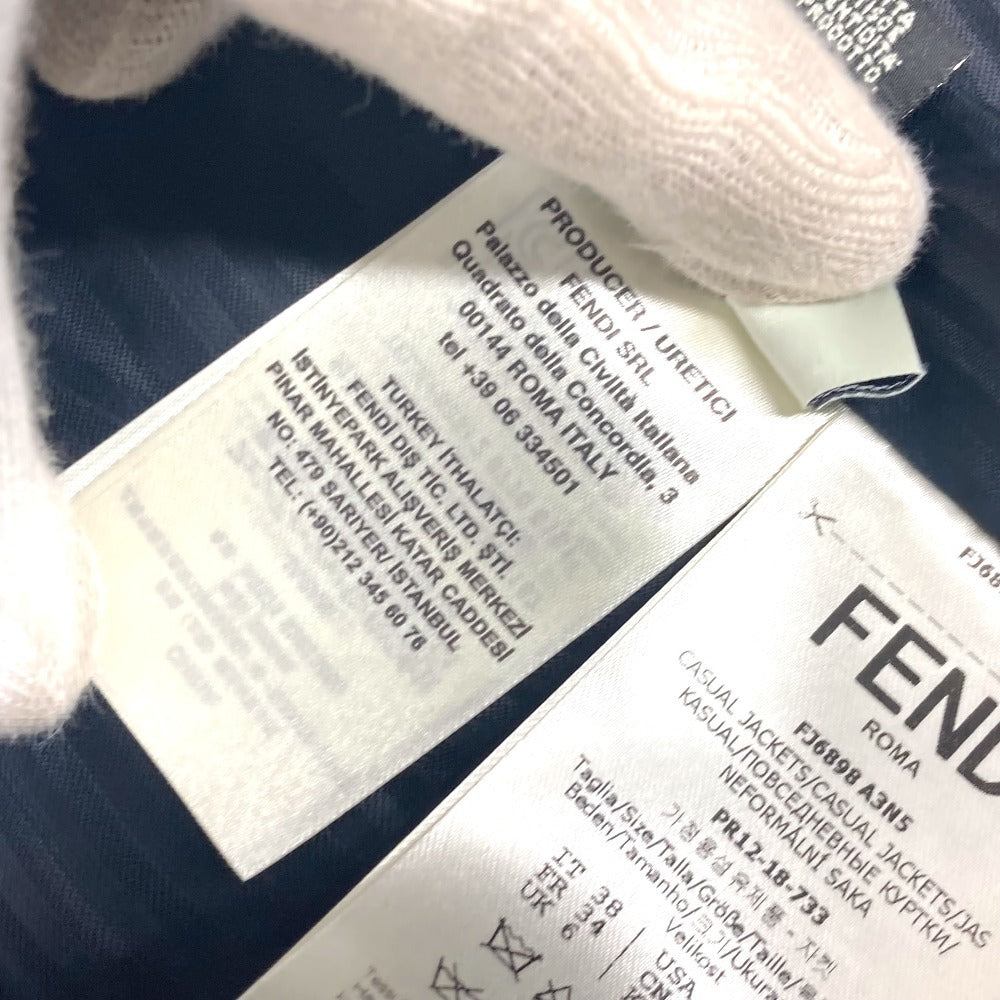 FENDI FJ6898 チェック ロゴ ポンチョ アパレル 長袖 アウター ジャンバー ジャケット ポリエステル レディース レッド - brandshop-reference