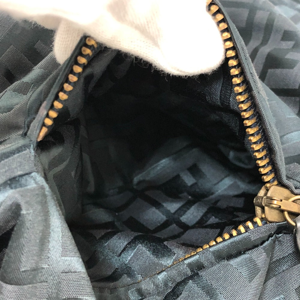 FENDI Zucca Pattern Apparel Outer Jacket FF Button Double Button Nylon Jacket Nylon Women's Blue