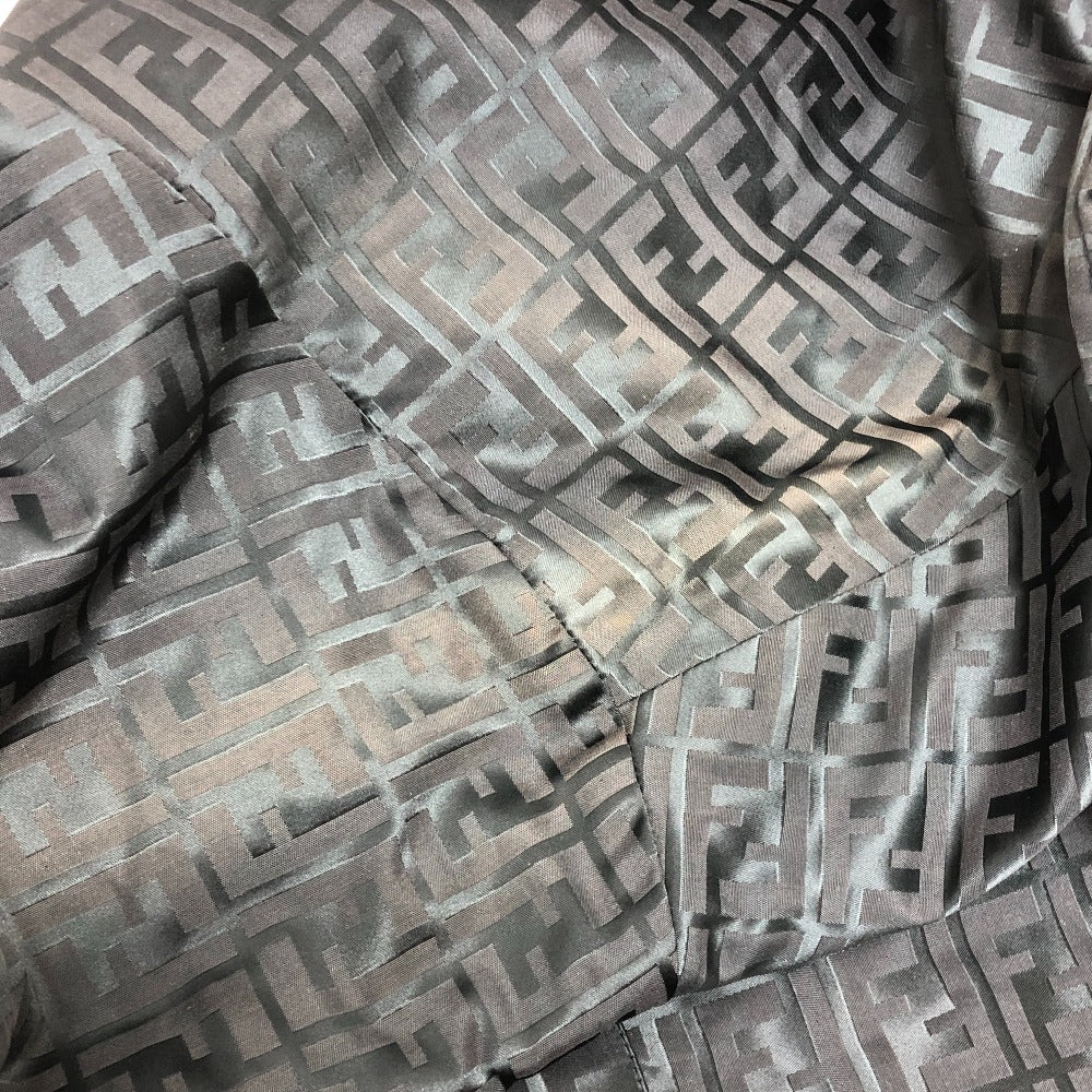 FENDI Zucca Pattern Apparel Outer Jacket FF Button Double Button Nylon Jacket Nylon Women's Blue