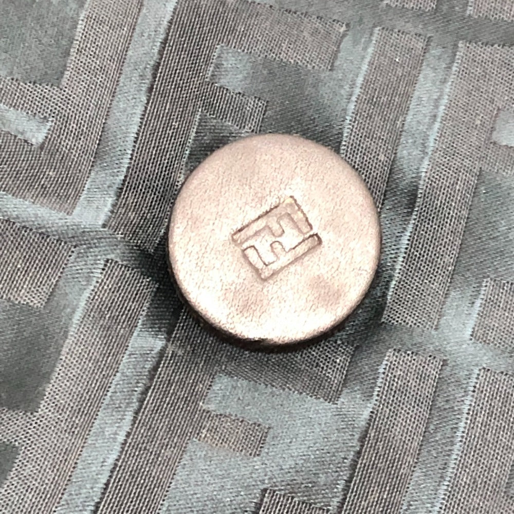 FENDI Zucca Pattern Apparel Outer Jacket FF Button Double Button Nylon Jacket Nylon Women's Blue