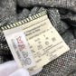 Fendi W Pocket Zip Up Rib Ribi Beralih Lengan Panjang Tweed Mini Dress Tweed Women's Grey