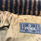 FENDI ズッカ ペカン アパレル アウター エコファー ファーコート ミドル丈 ロングコート アクリル レディース ブラウン