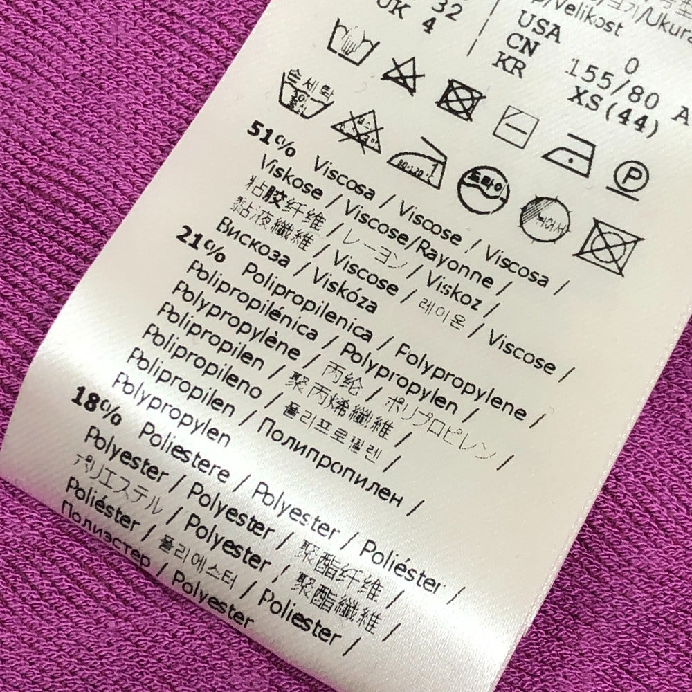 FENDI FZD917 スキムス コラボ ズッカ柄 アパレル バックジップ モックネック 半袖 ワンピース レーヨン レディース ピンク