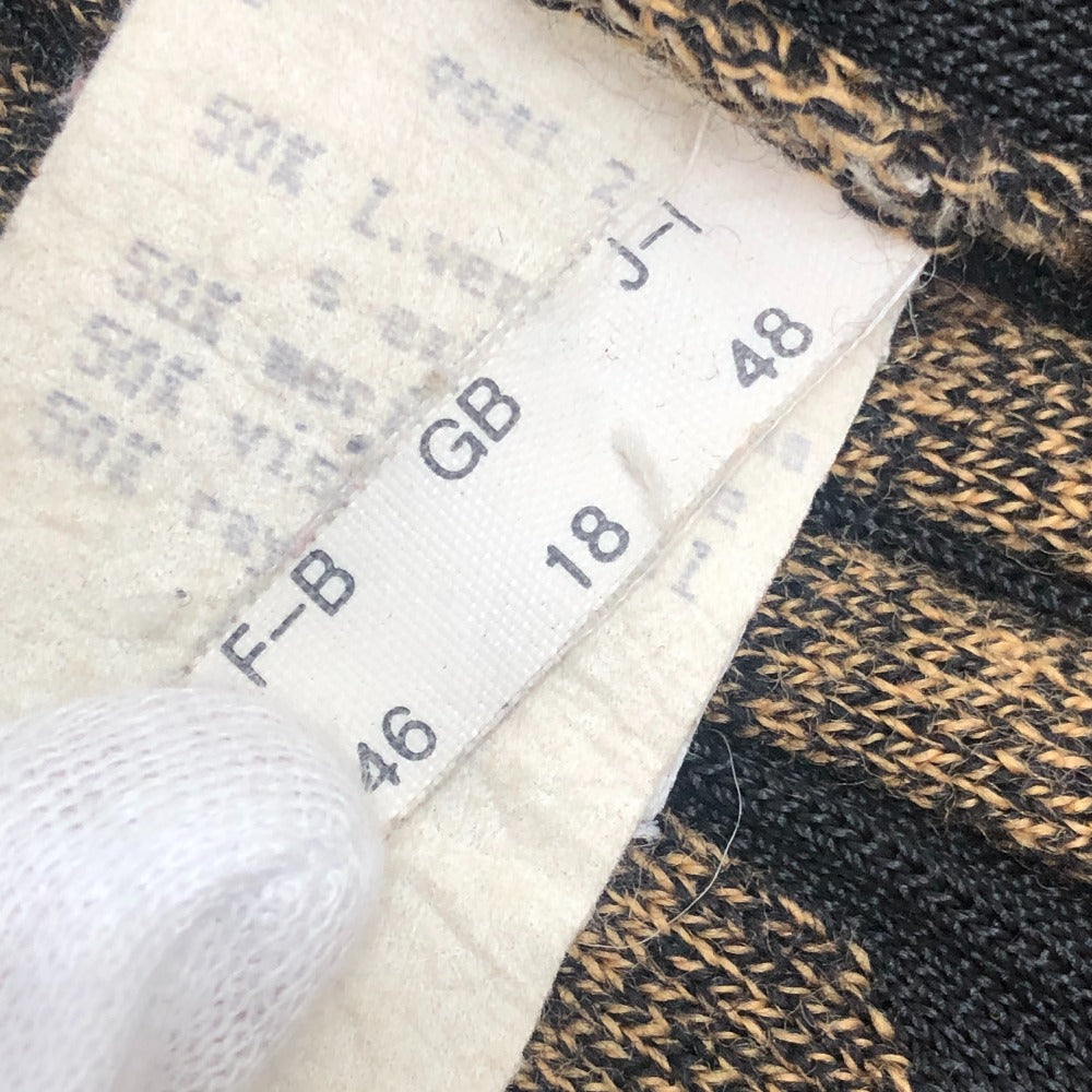 FENDI ペカン柄 ヴィンテージ アパレル トップス ニット FFロゴ セーター ビスコース レディース ブラウン
