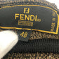 FENDI ペカン柄 ヴィンテージ アパレル トップス ニット FFロゴ セーター ビスコース レディース ブラウン