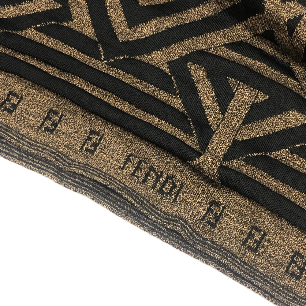 FENDI ペカン柄 ヴィンテージ アパレル トップス ニット FFロゴ セーター ビスコース レディース ブラウン