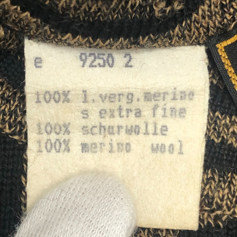 FENDI ズッカ柄 アパレル ニット トップス 総柄 セーター ウール ユニセックス ブラウン