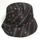 FENDI FXQ801 Karligraphy Bucket Hat, Bob Hat, Fashion Accessory, Nylon, Unisex, Brown