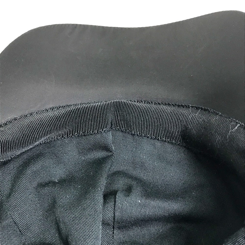 FENDI FXQ768 Logo Baseball Cap, Nylon, Unisex, Black