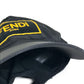 FENDI FXQ768 Logo Baseball Cap, Nylon, Unisex, Black