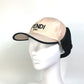FENDI FXQ679 Logo Flight Cap with Boa Lining, Polyester, Women's, Pink