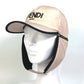 FENDI FXQ679 Logo Flight Cap with Boa Lining, Polyester, Women's, Pink