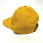 FENDI FXQ768 Logo Cap Leather Men's Yellow